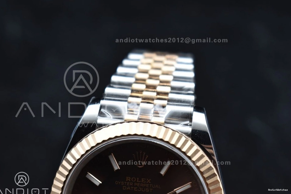 904L DateJust on Stick 41 Edition 126333 606 VR Best Clean SS Bracelet Jubilee 1:1 Steel RG Brown Breathable Dial 0113
